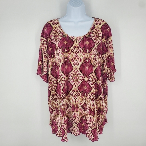 Alfred Dunner Snake Blouse Women 2X Shirt - Picture 7 of 7